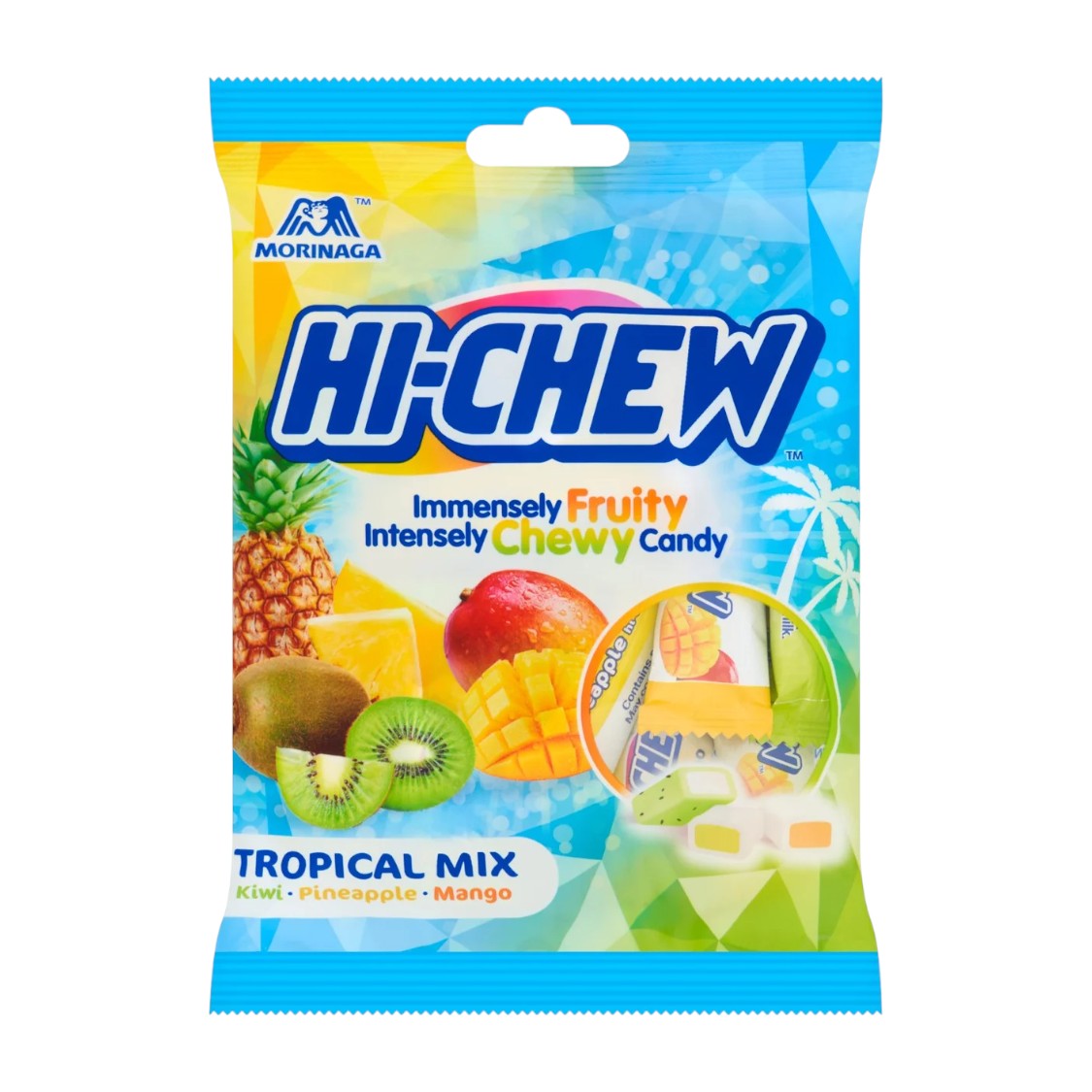 Hi-Chew - Chew Tropical Mix (100g) (2 x 12 Clip Strip)