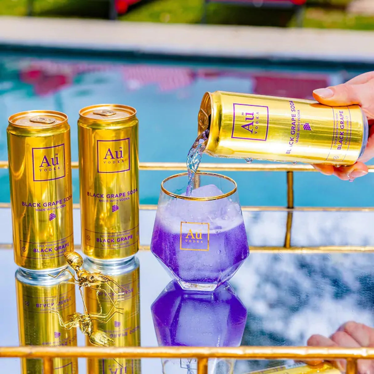 Au Vodka - Black Grape RTD Can (330ml)