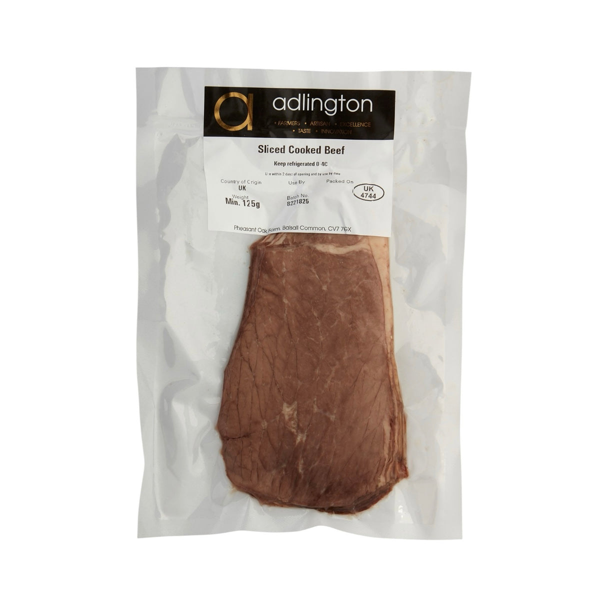 Adlington - Cooked Beef (125g)
