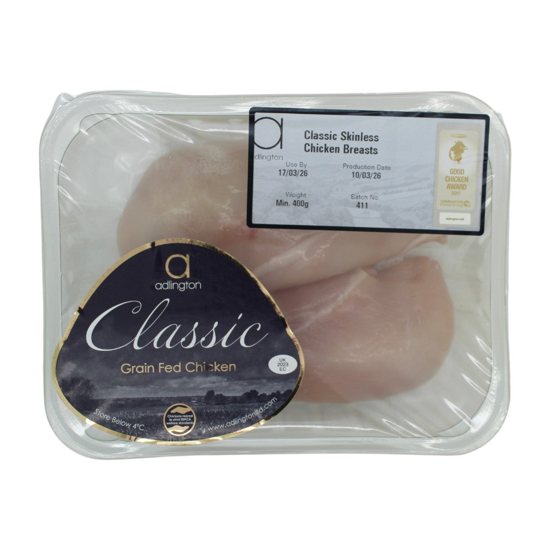 Adlington - Classic Range Chicken Breast Fillets (400g)