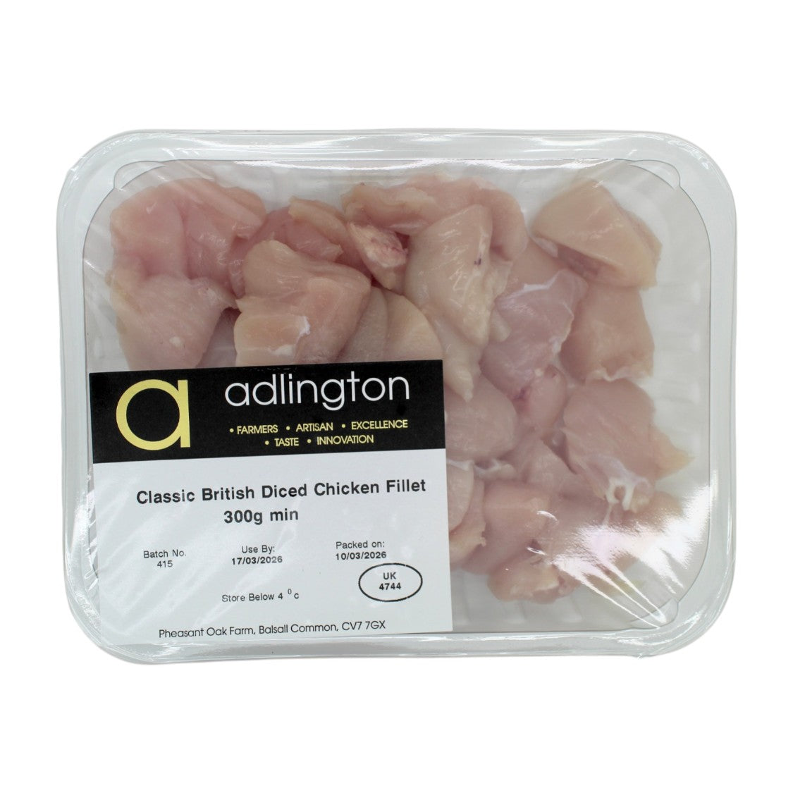 Adlington - Classic Range Diced Chicken Fillet (300g)