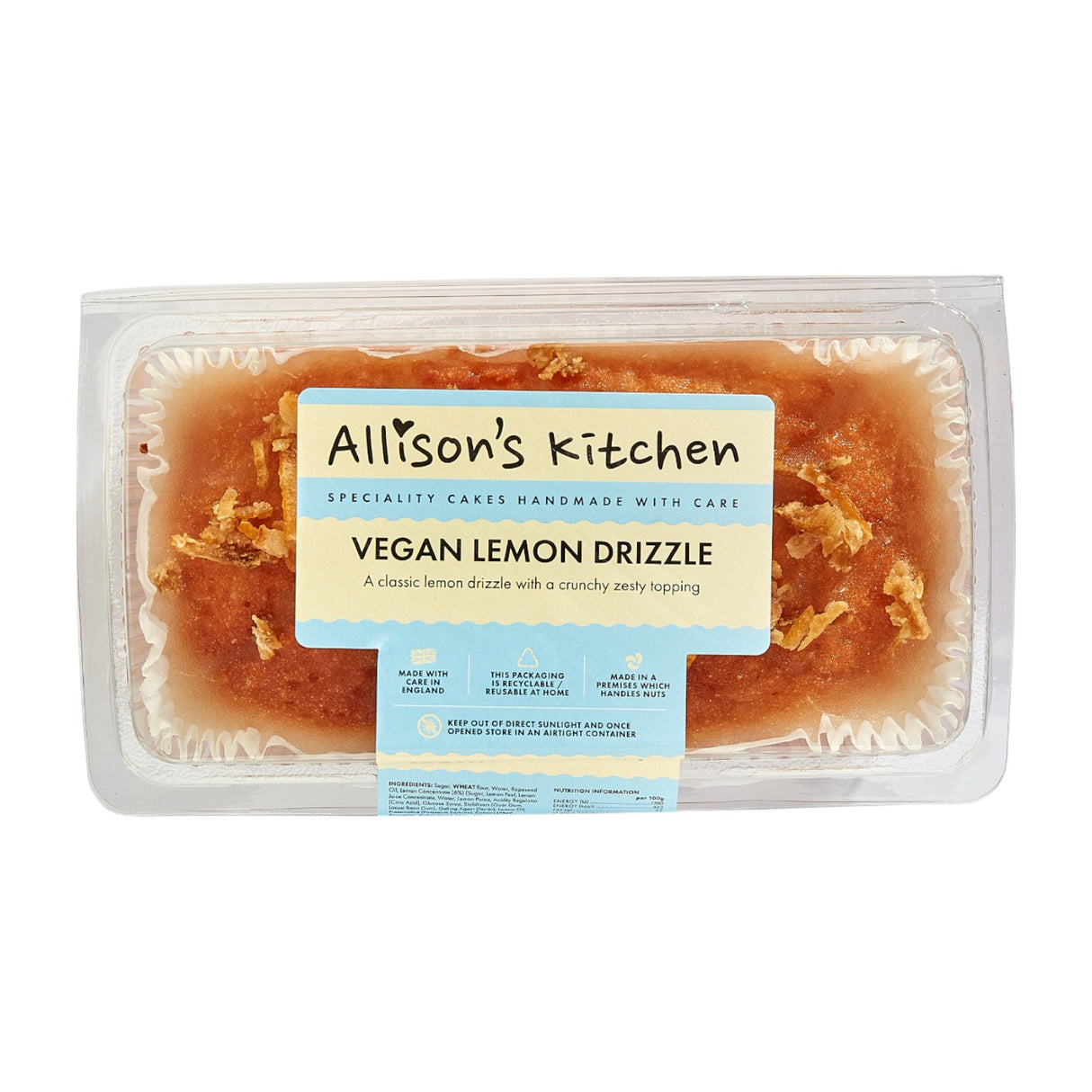 Allison's Kitchen - Vegan Lemon Drizzle Loaf Cake