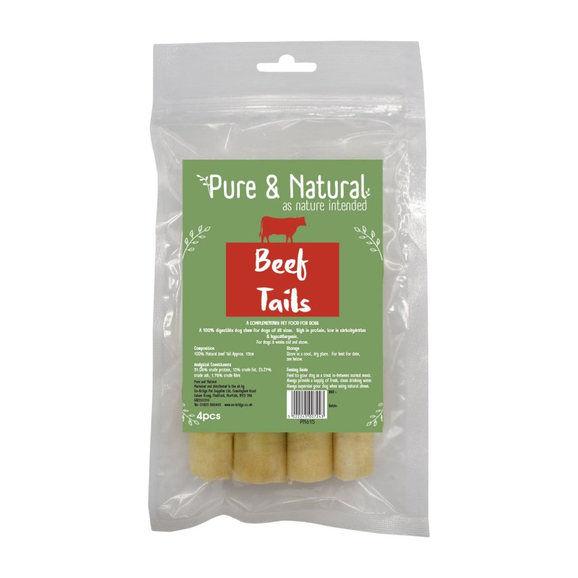 Su Bridge - Pure & Natural Beef Tails 15cm (4)
