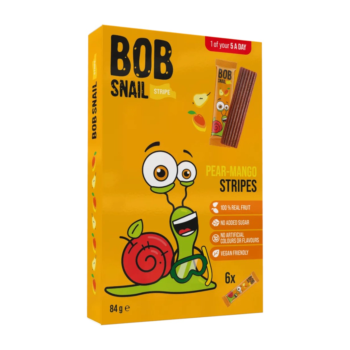 Bob Snail - Fruit Stripes Pear and Mango (84g)