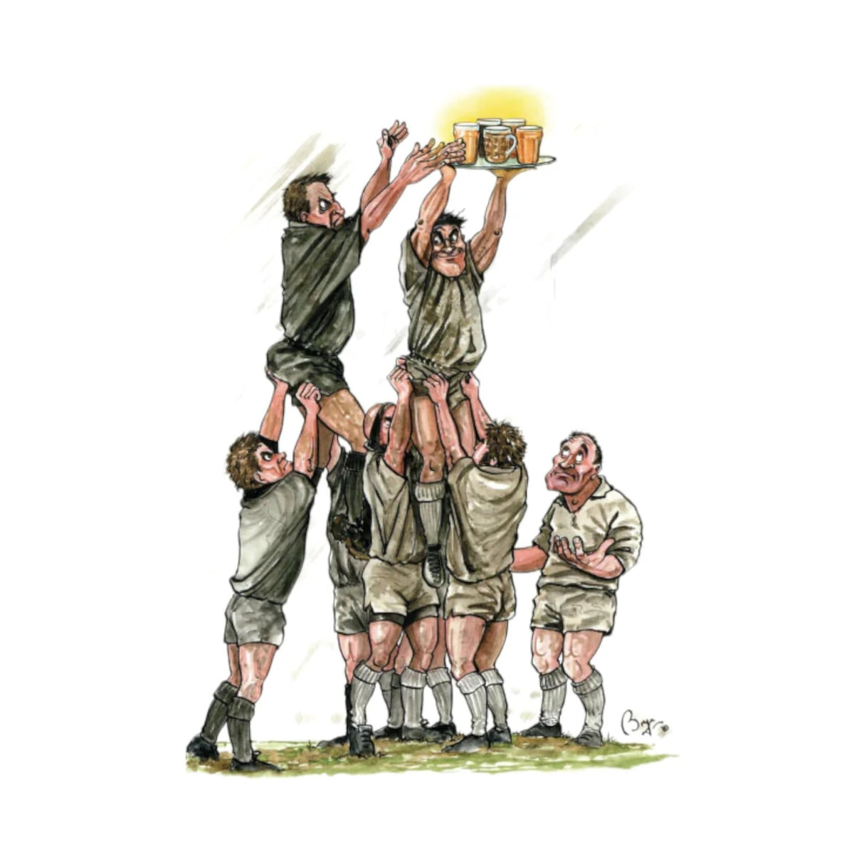 CSP Greetings Cards - Lager Lineout