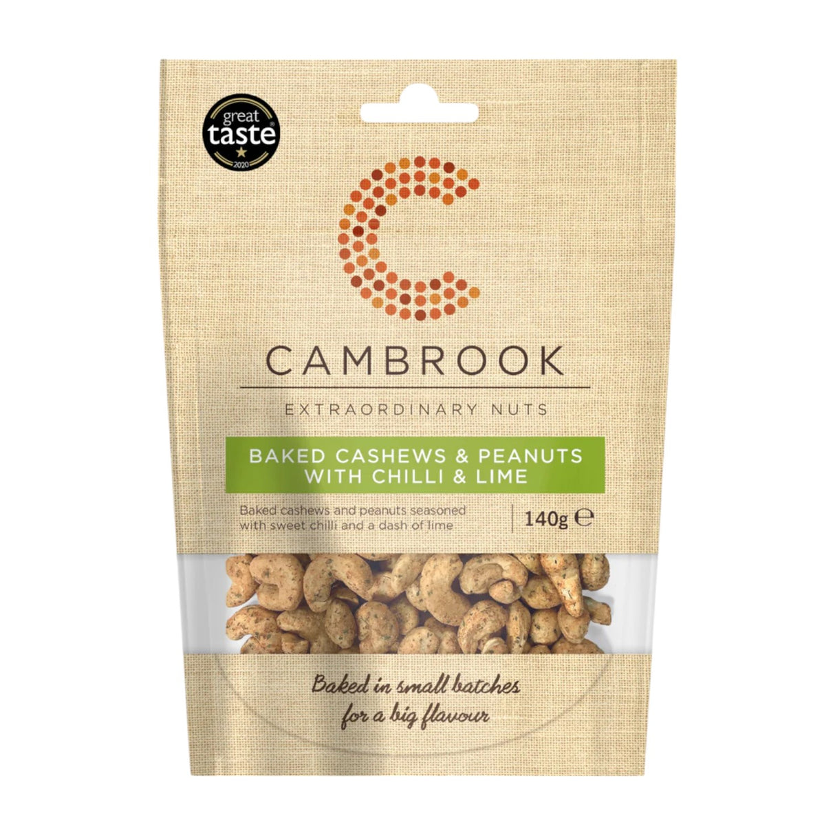 Cambrook - Baked Cashews & Peanuts With Chilli & Lime (140g)
