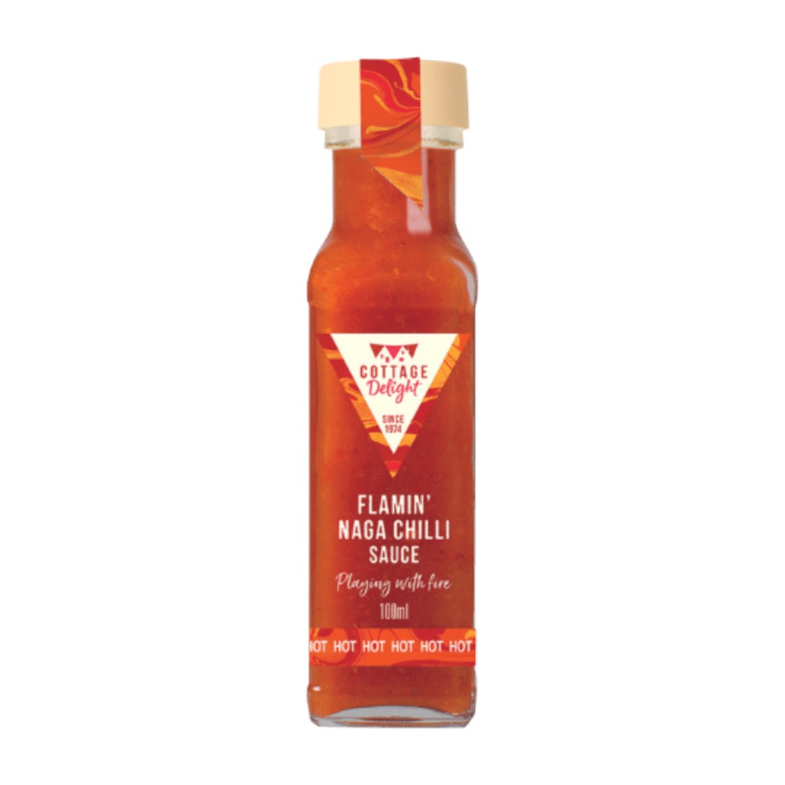 Cottage Delight - Flamin Naga Chilli Sauce (100ml)