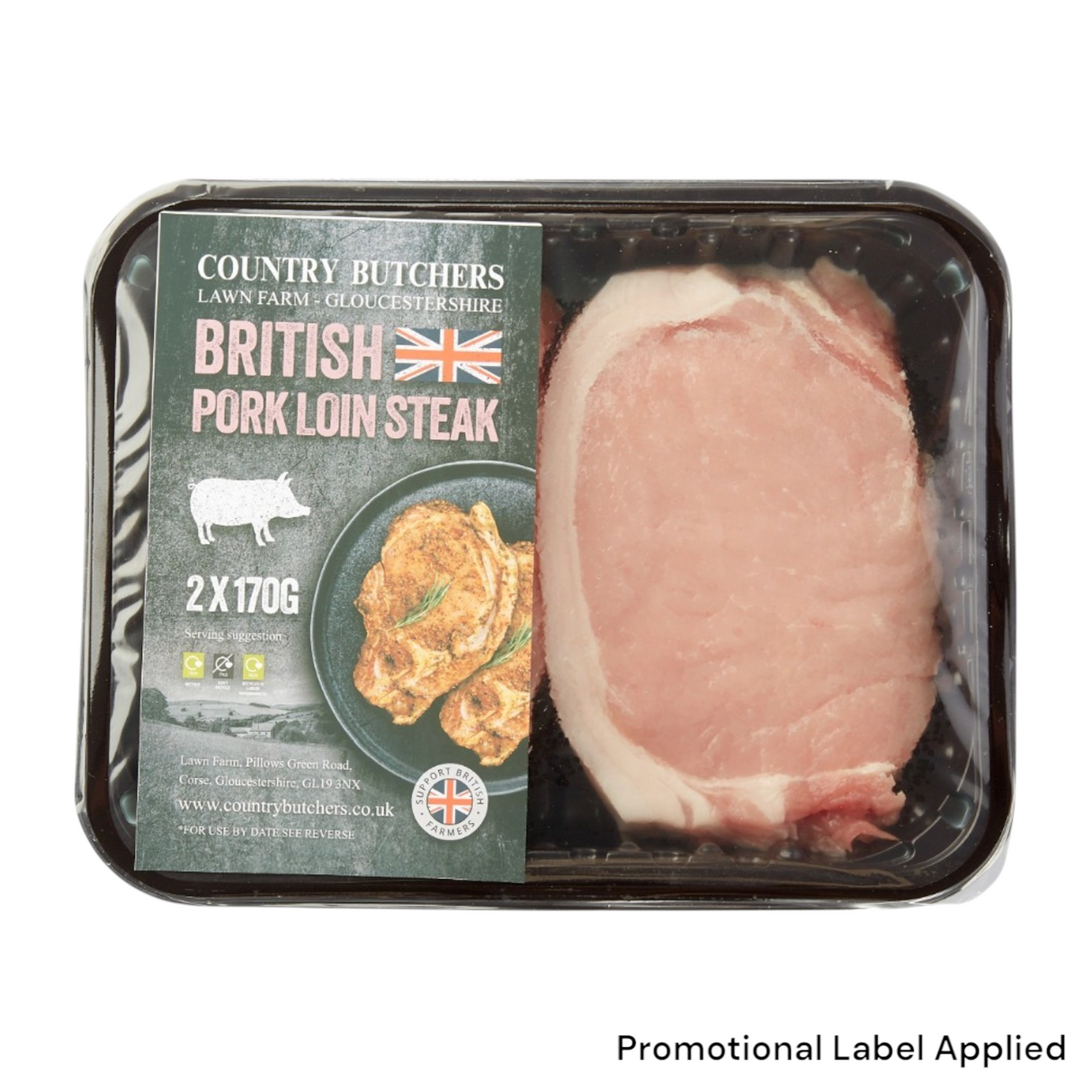 Country Butchers - Pork Loin Steaks (2 x 170g)