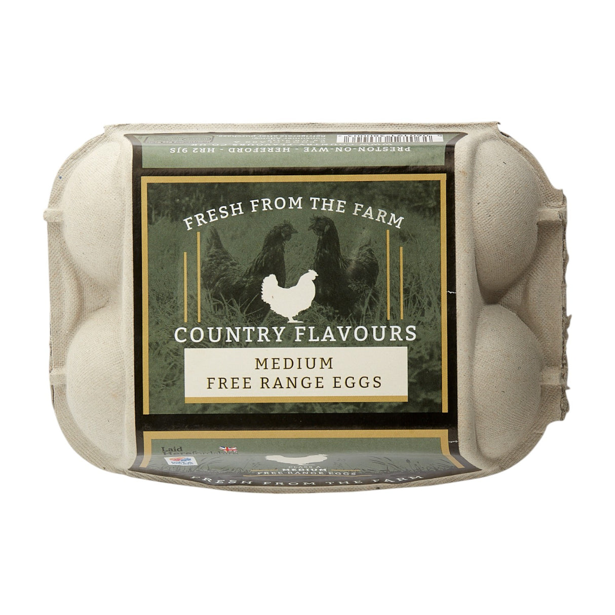 Country Flavours - Free Range Eggs (Medium) 1/2 Dozen