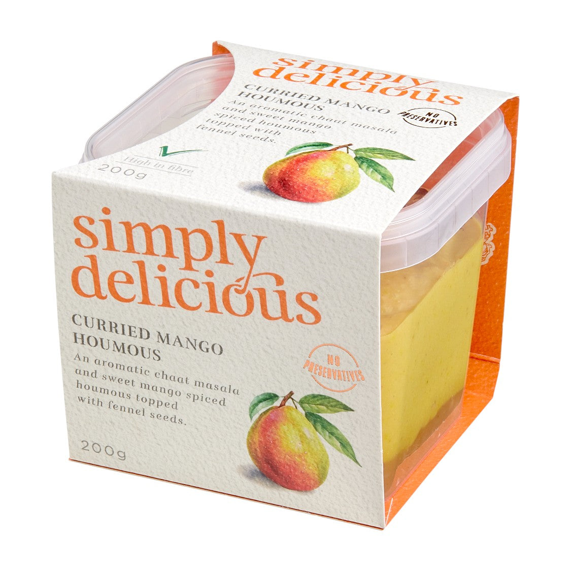 Simply Delicious - Curried Mango Houmous (200g)
