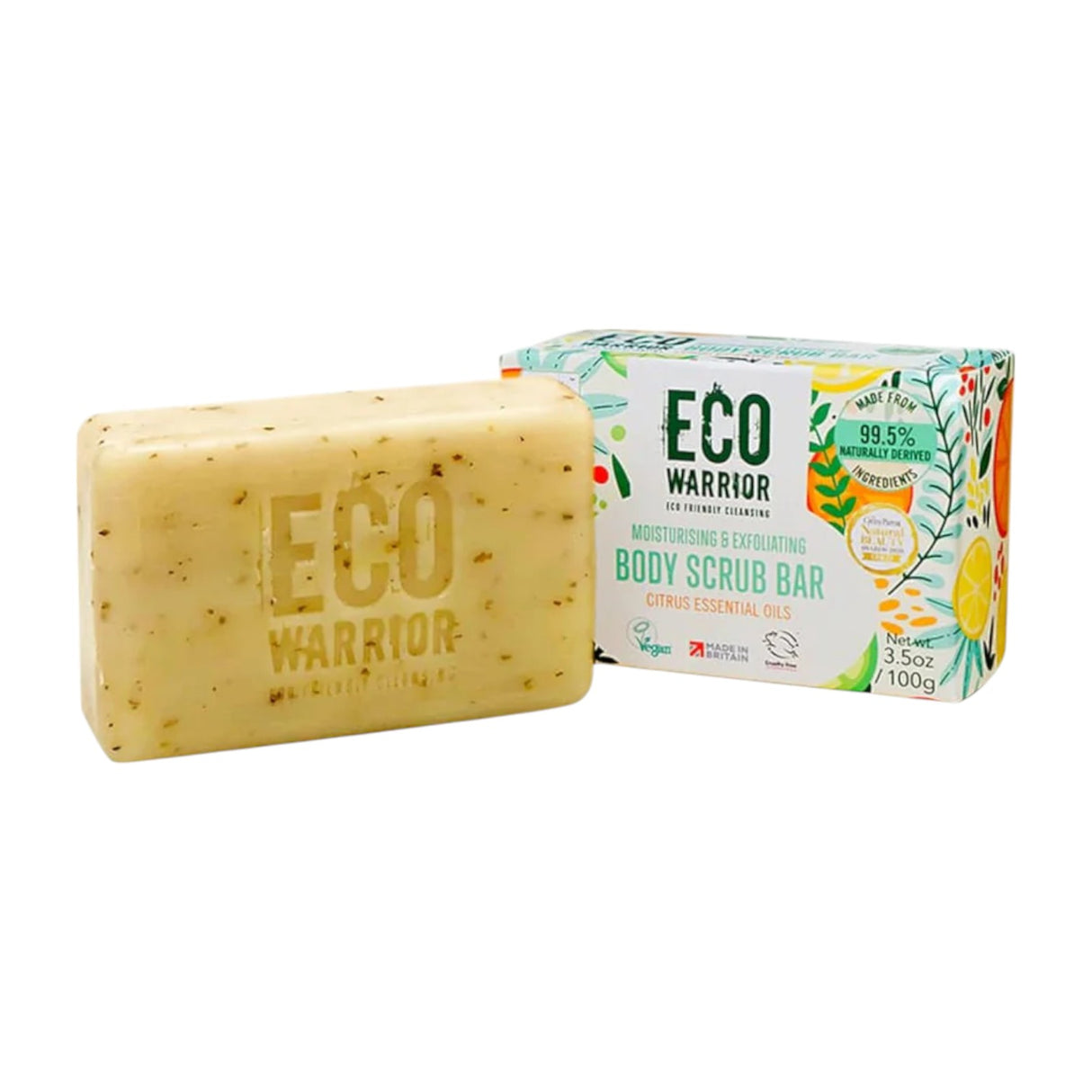 Little Soap Company - Eco Warrior Body Scrub Bar Citrus Oils (100g)