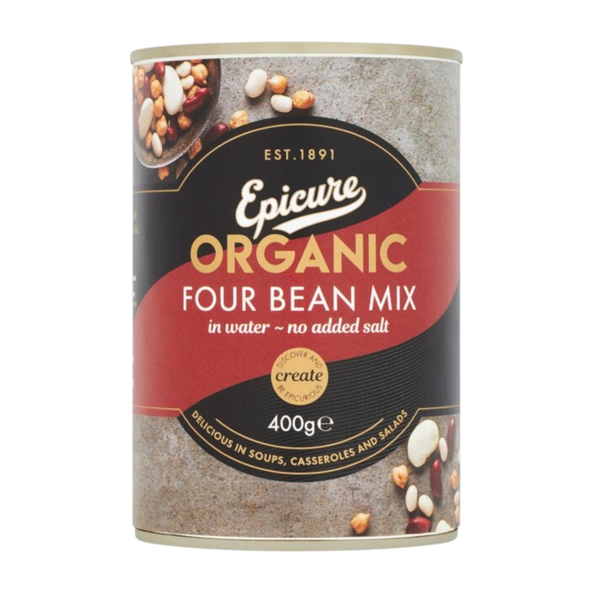 Epicure - Org Four Bean Mix (400g)