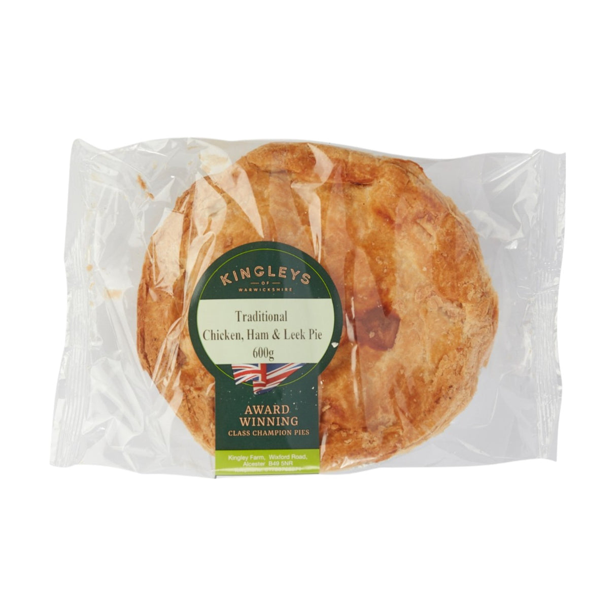 Kingleys - Traditional Chicken, Ham & Leek Pie (600g)