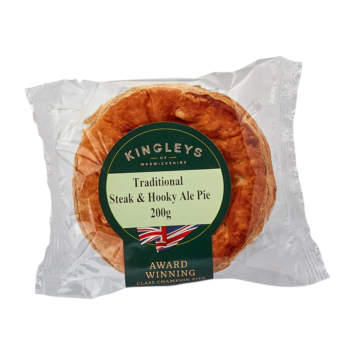 Kingleys - Traditional Steak & Old Hooky Ale Pie (200g)