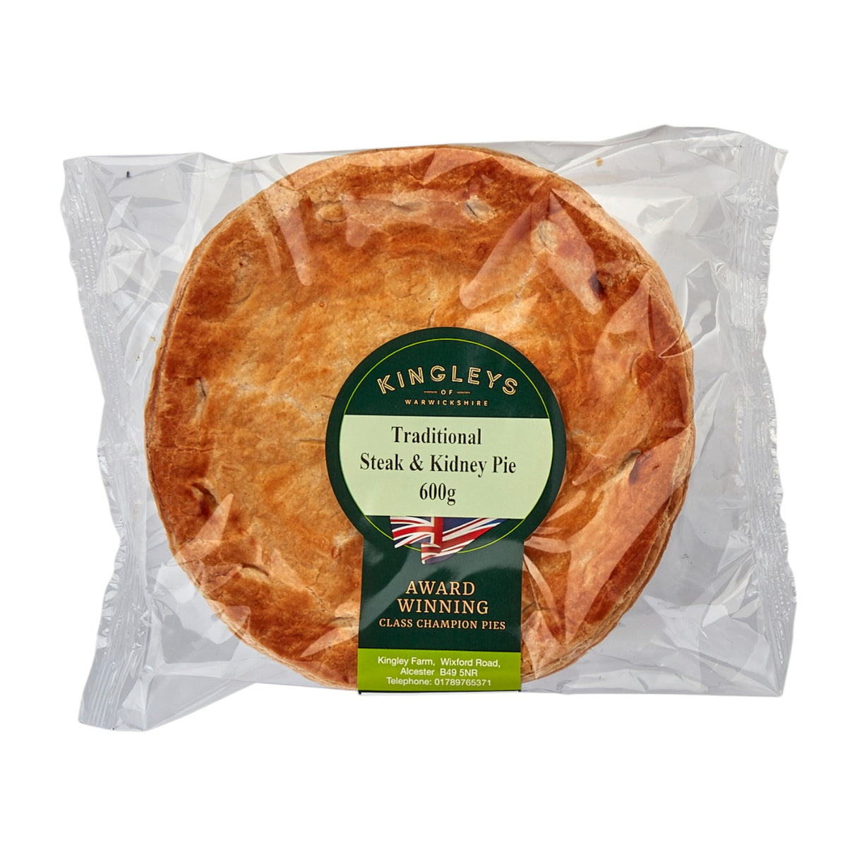 Kingleys - Traditional Steak & Kidney Pie (600g)