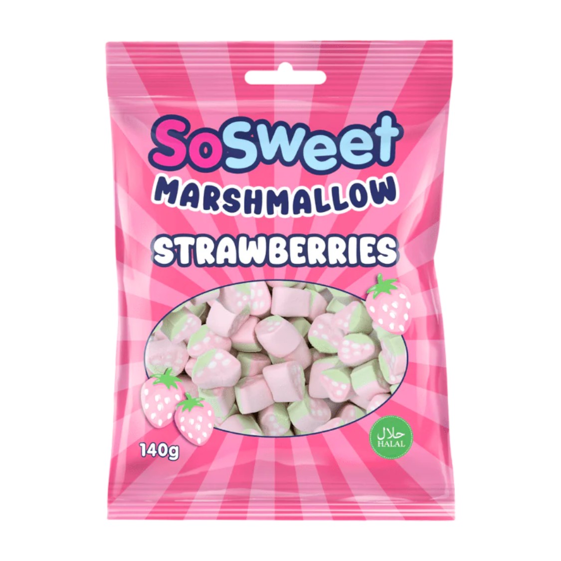 SoSweet - Marshmallow Strawberries (140g)