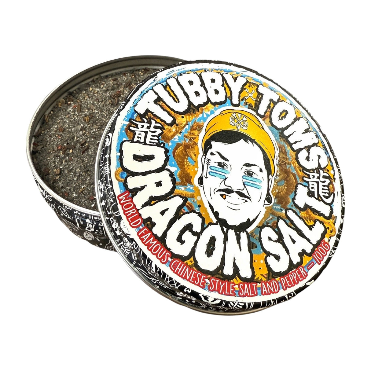 Tubby Toms - Dragon Salt - Chinese Salt x Pepper Style Seasoning Tin (60g)