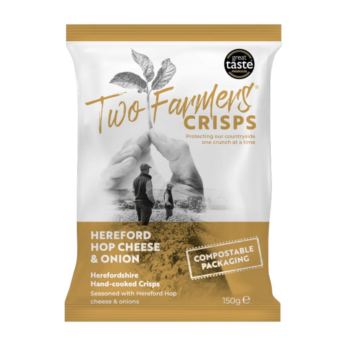 Two Farmers - Hand Cooked Hereford Hop Cheese & Onion Crisps (150g)