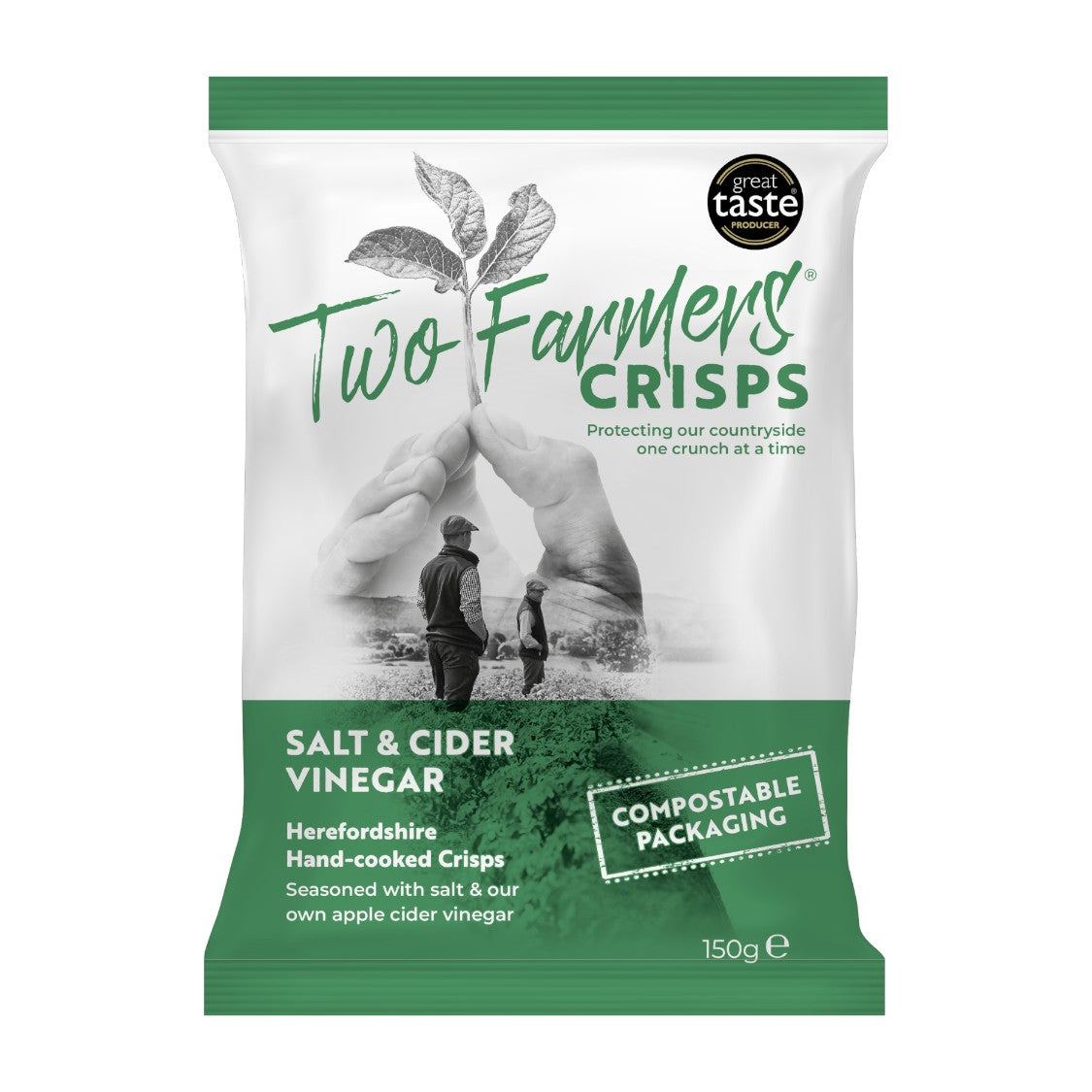 Two Farmers - Hand Cooked Salt & Vinegar Crisps (150g)