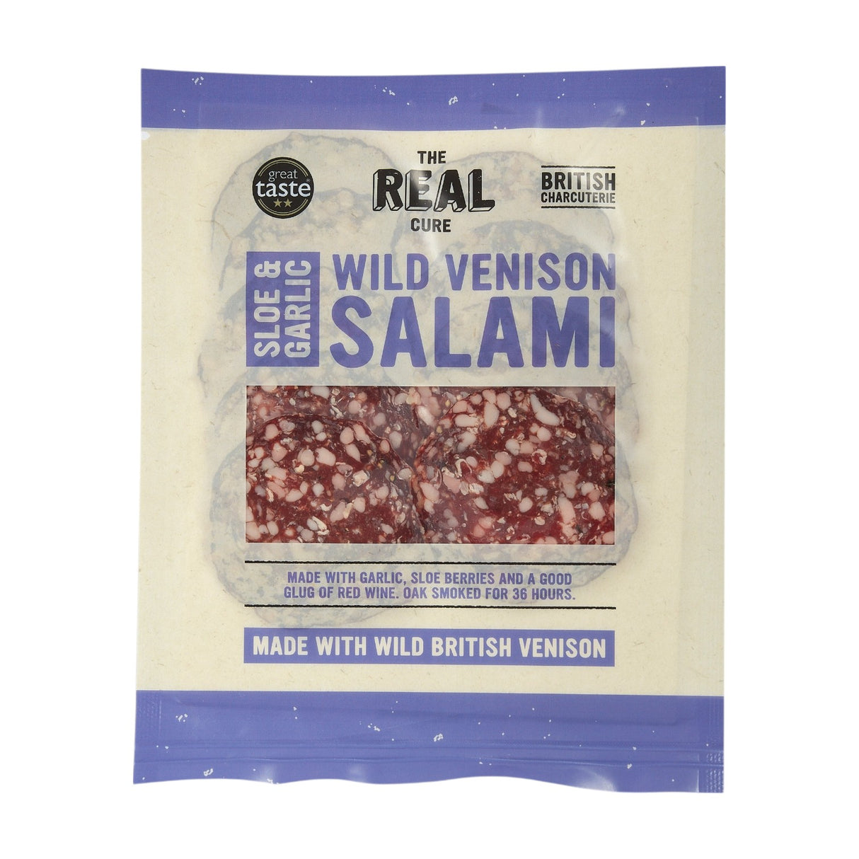 The Real Cure - Sloe and Garlic Wild Venison Salami (55g)
