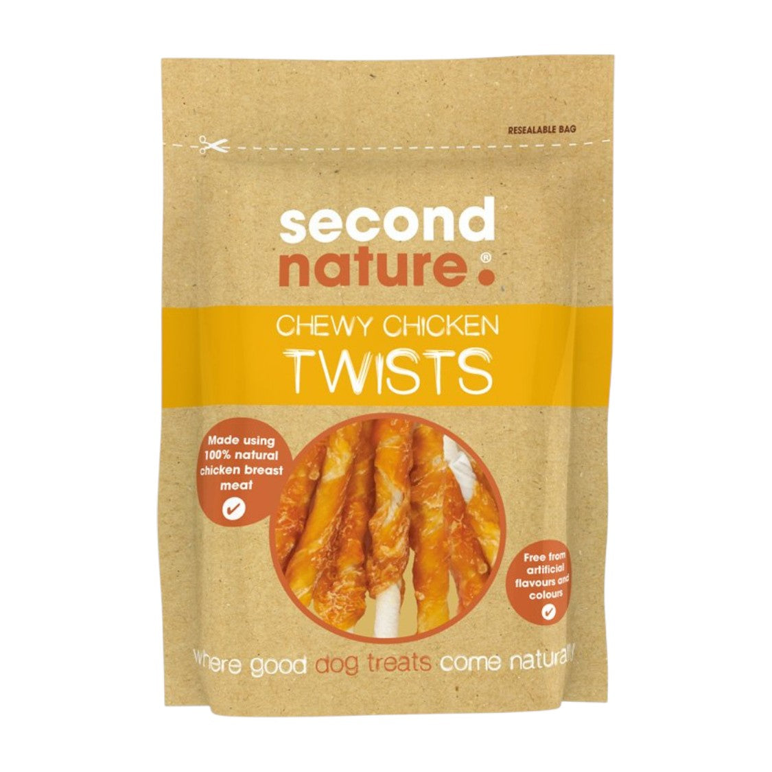 Su Bridge - Second Nature Chewy Chicken Twists Dog Treat (85g)