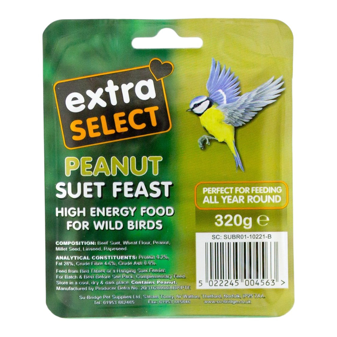 Su Bridge - Extra Select Suet Blocks Peanut (320g)