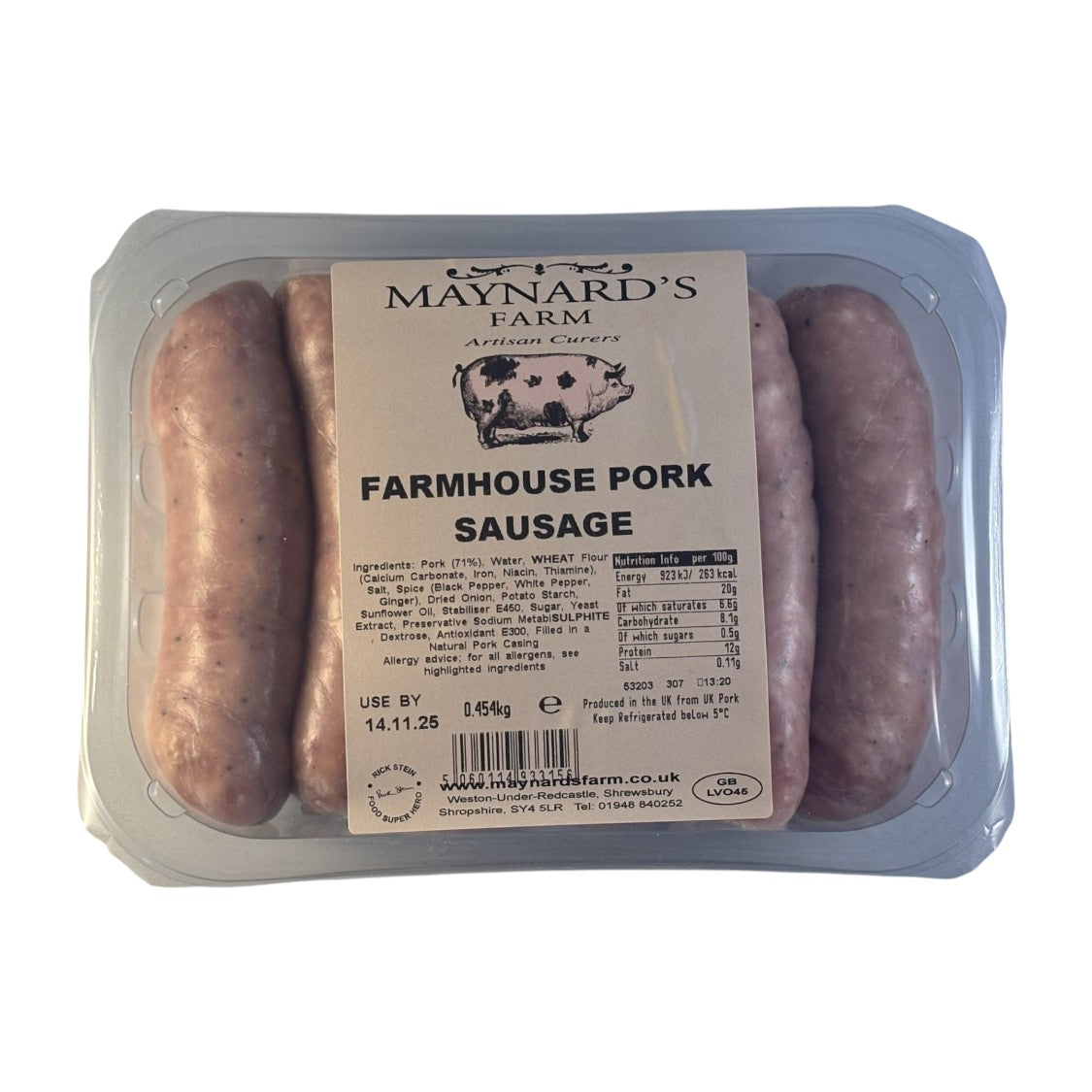 Maynards - Farmhouse Sausage (365g)