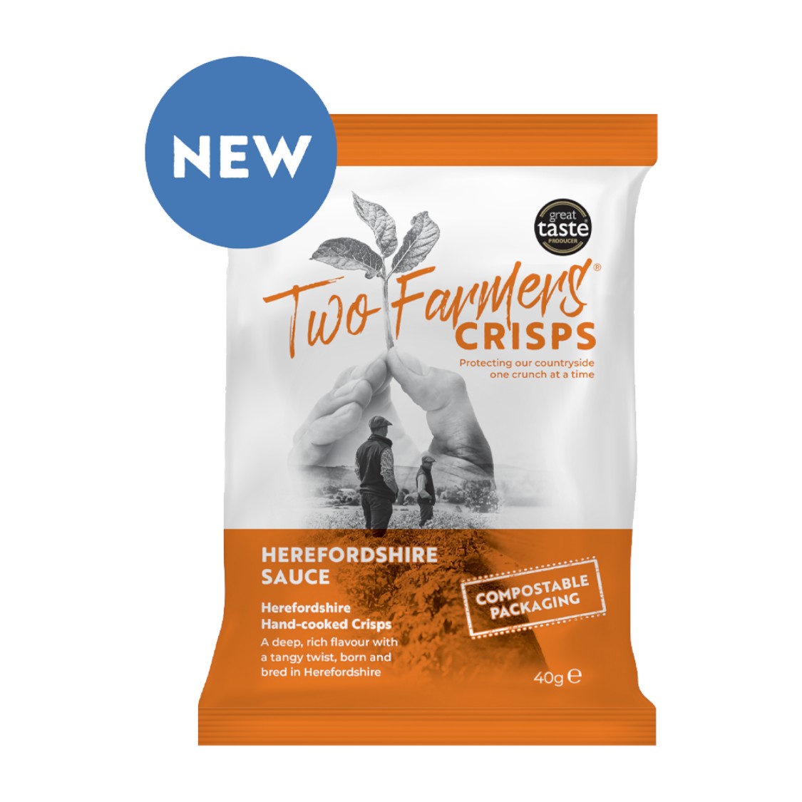 Two Farmers - Handcooked Crisps - Herefordshire Sauce (40g)
