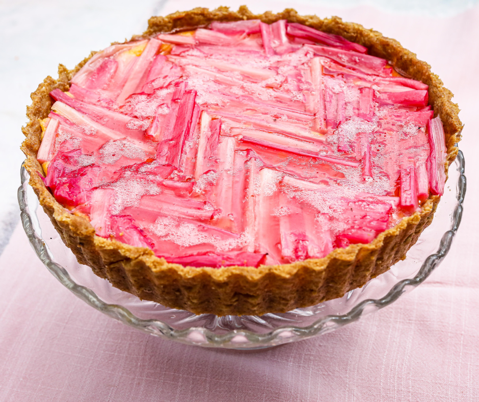 Rhubarb and Custard Tart