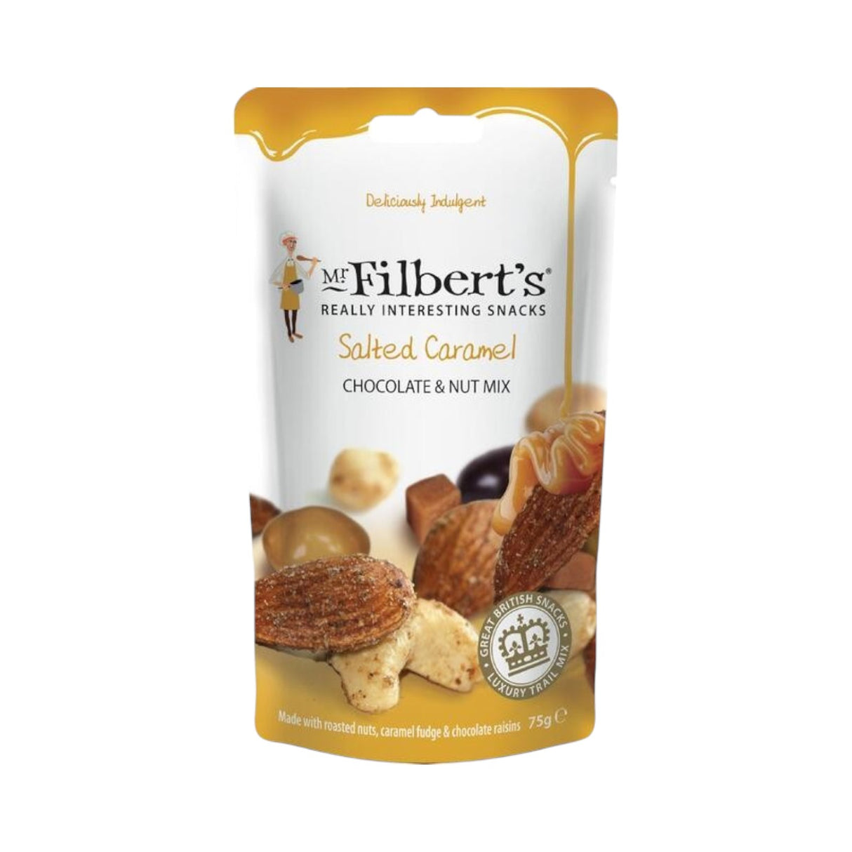 Mr Filberts - Indulgent Snacks - Salted Caramel Chocolate Nut Mix (75g)