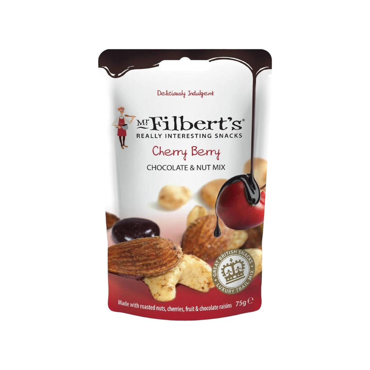 Mr Filberts - Indulgent Snacks - Cherry Berry Chocolate Nut Mix (75g)