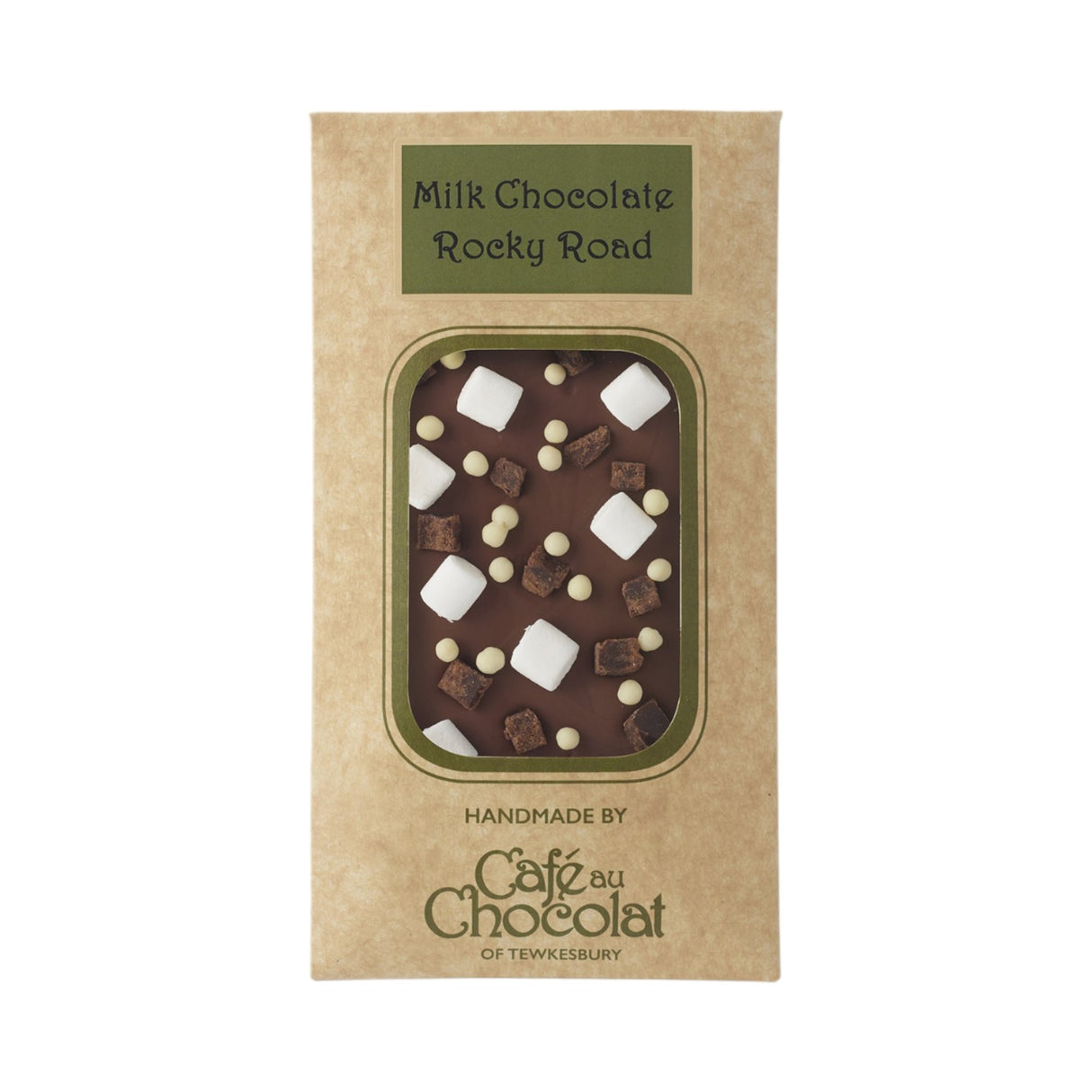 Cafe au Choc - Milk Chocolate Rocky Road Bar 100g