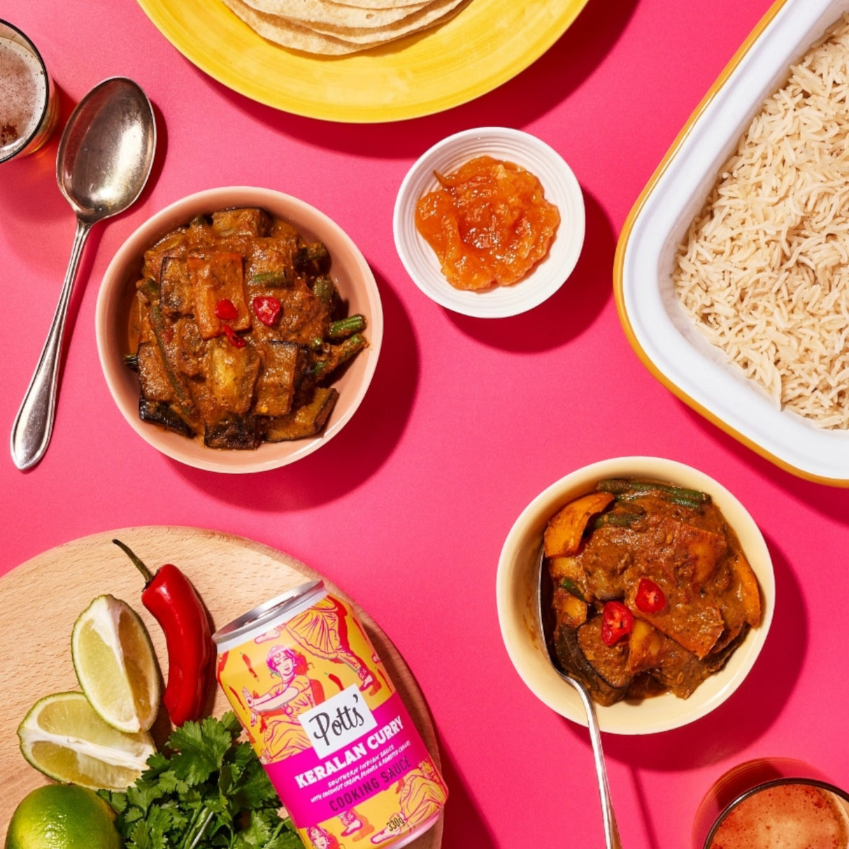 Potts - Keralan Southern Indian Curry Cooking Sauce Can 330g