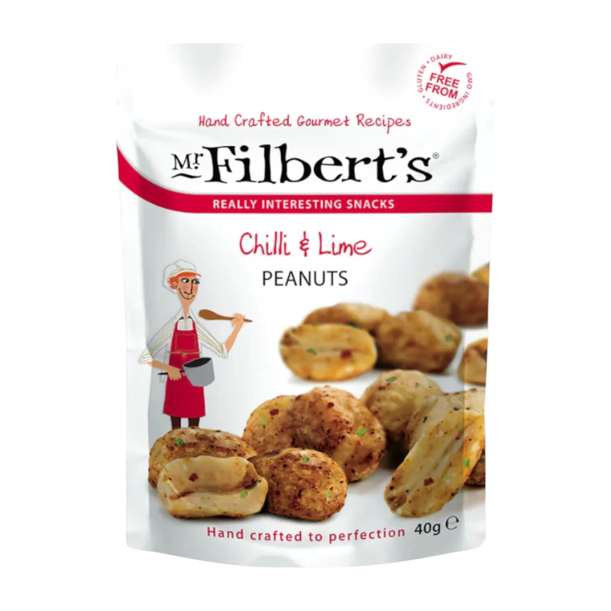 Mr Filberts - Pocket Snacks - Chilli & Lime Peanuts 40g