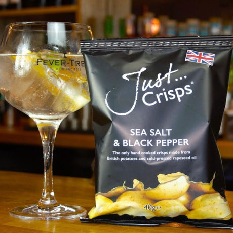 Just Crisps - Sea Salt & Black Pepper Crisps 150g