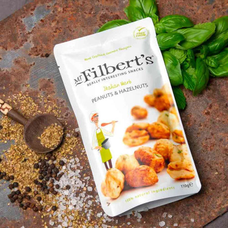 Mr Filberts - Italian Herb Peanuts & Hazelnuts 100g