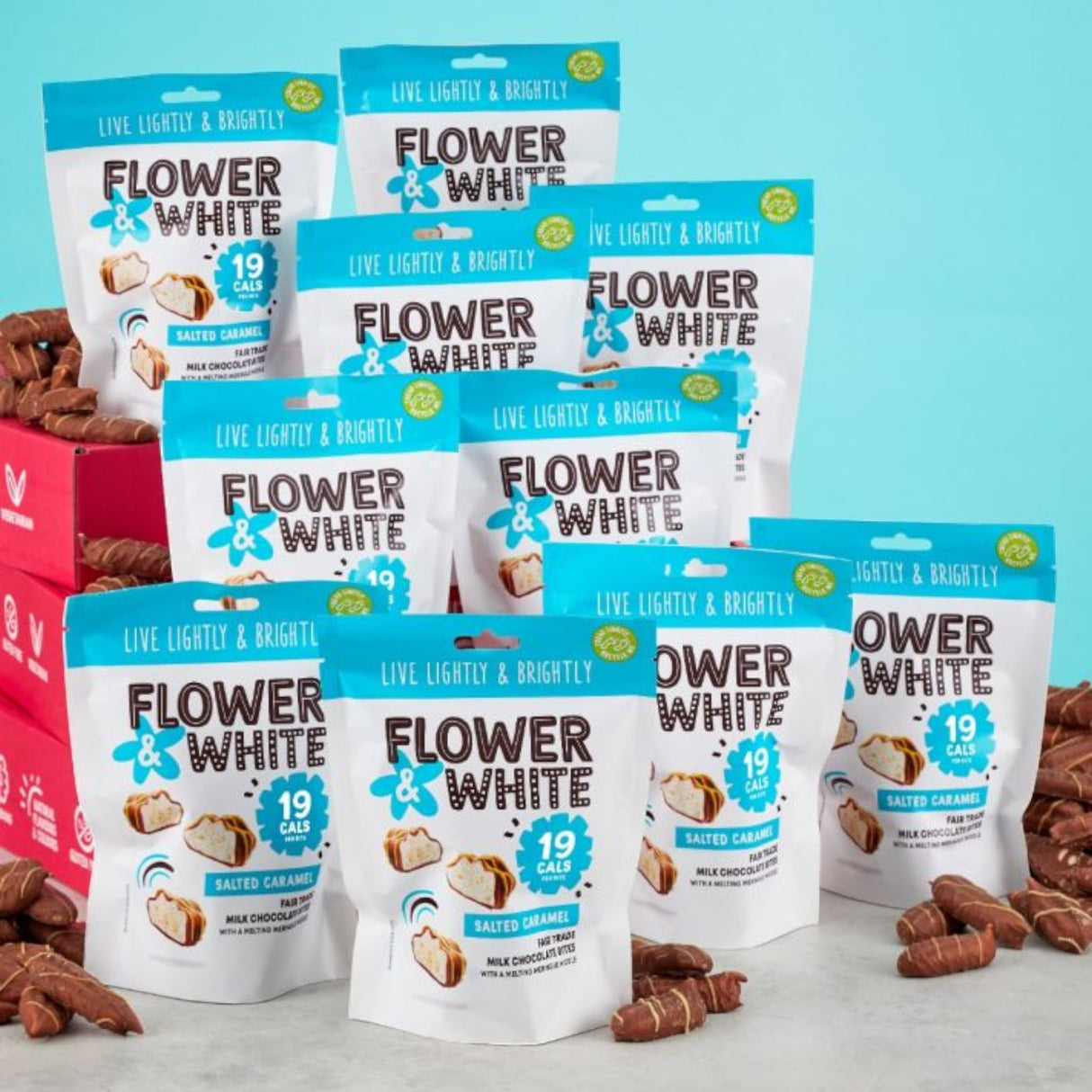 Flower & White - Salted Caramel Meringue Bites 75g