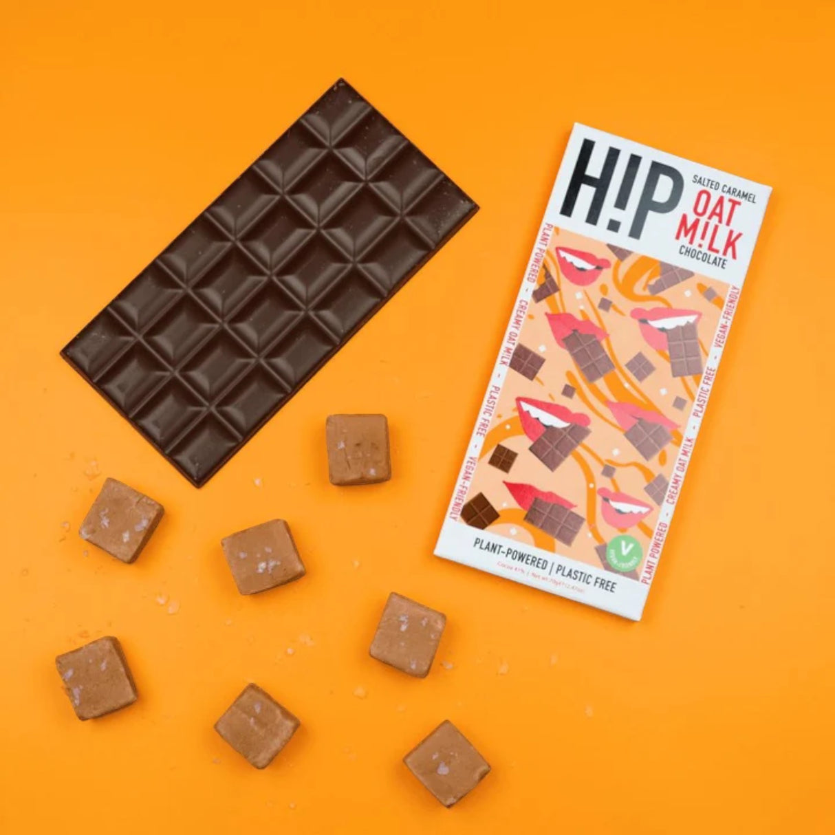 H!P - Chocolate Salted Caramel Oat Milk Chocolate 70g
