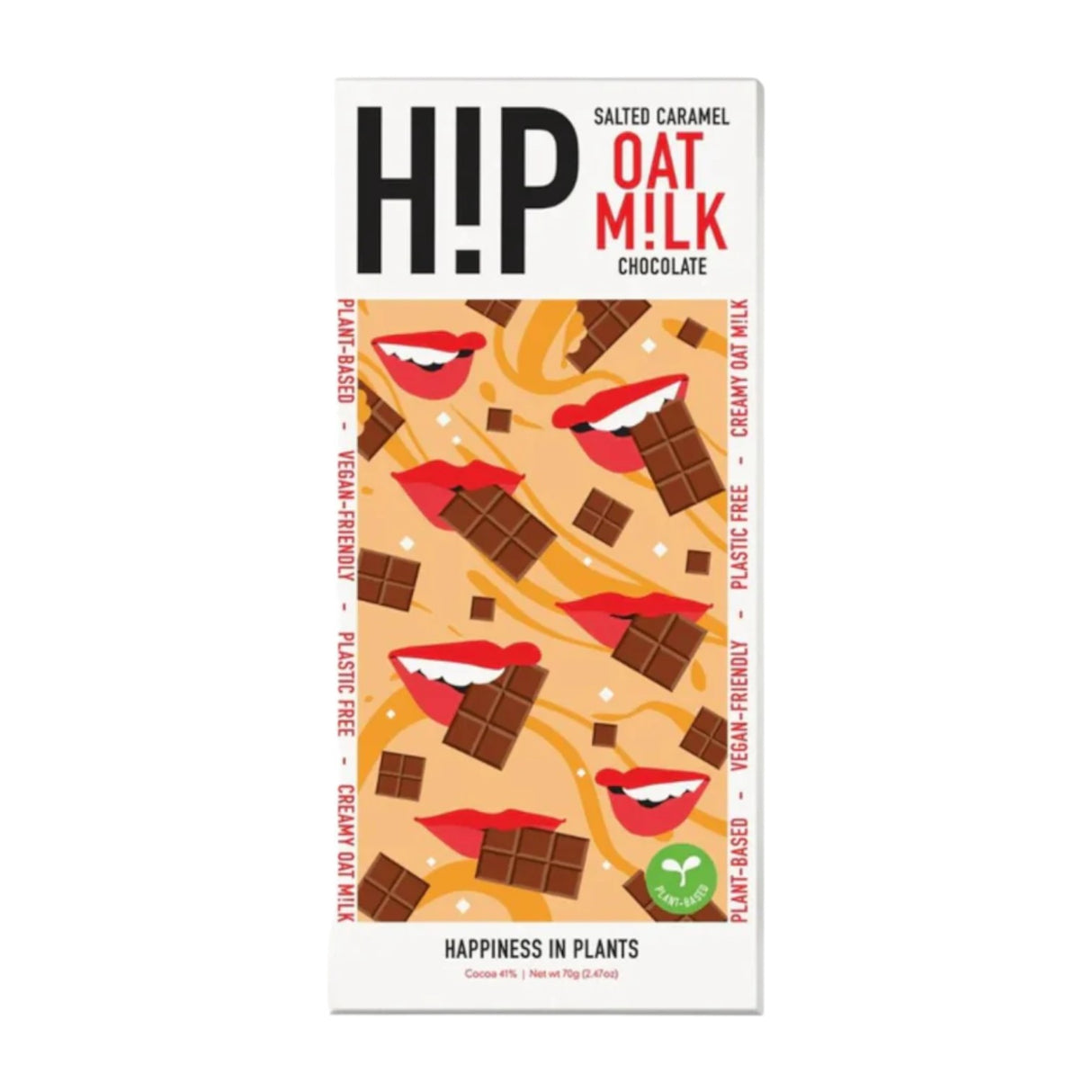 H!P - Chocolate Salted Caramel Oat Milk Chocolate 70g