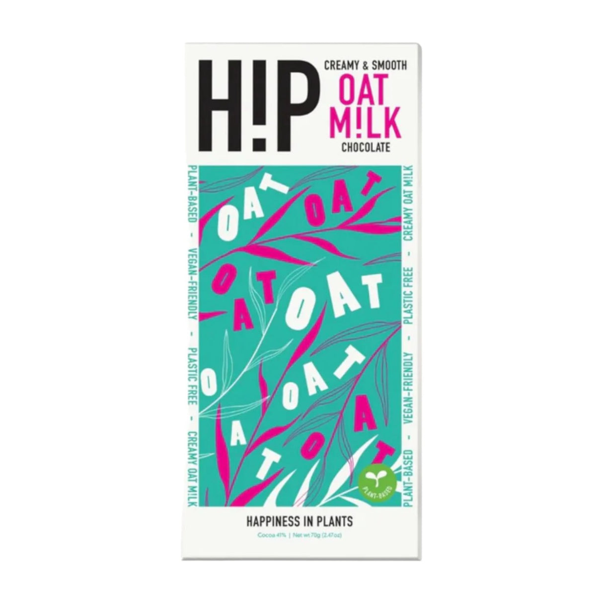 H!P - Chocolate Creamy & Smooth Oat Milk Chocolate Bar 70g