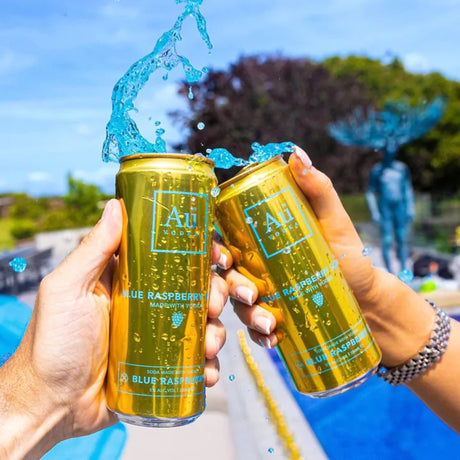 AU VODKA - BLUE RASPBERRY RTD 330ML CAN