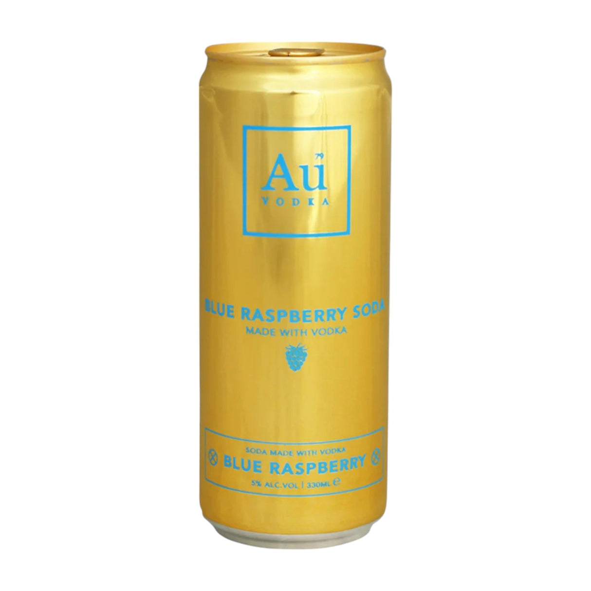 AU VODKA - BLUE RASPBERRY RTD 330ML CAN