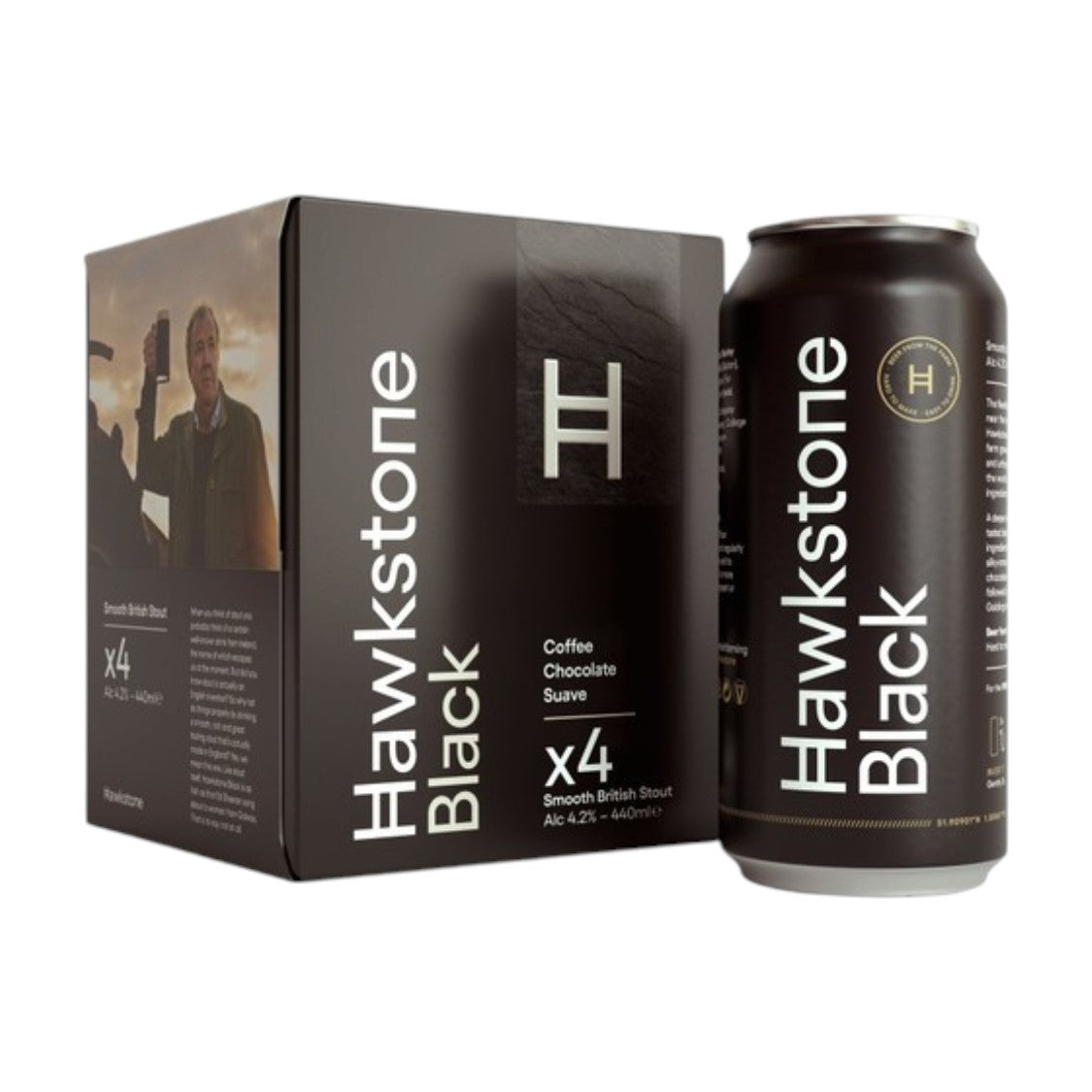 Hawkstone - Black 440ml (4 Pack)