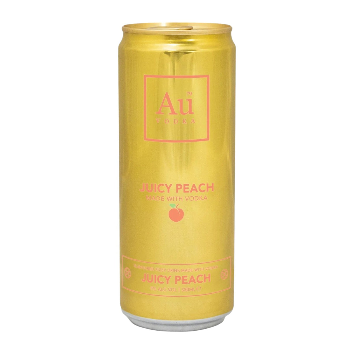 Au Vodka - Juicy Peach RTD Can (330ml)