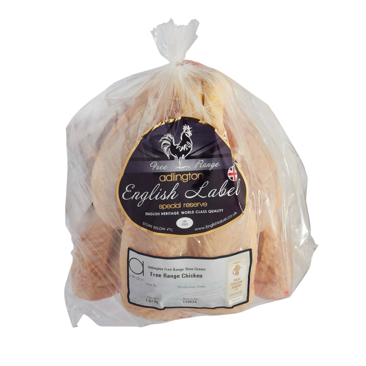 Adlington - English Label Whole Chicken (1.6 - 1.8kg)