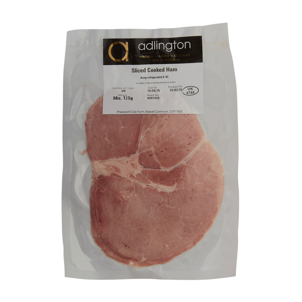 Adlington - Cooked Ham 125g