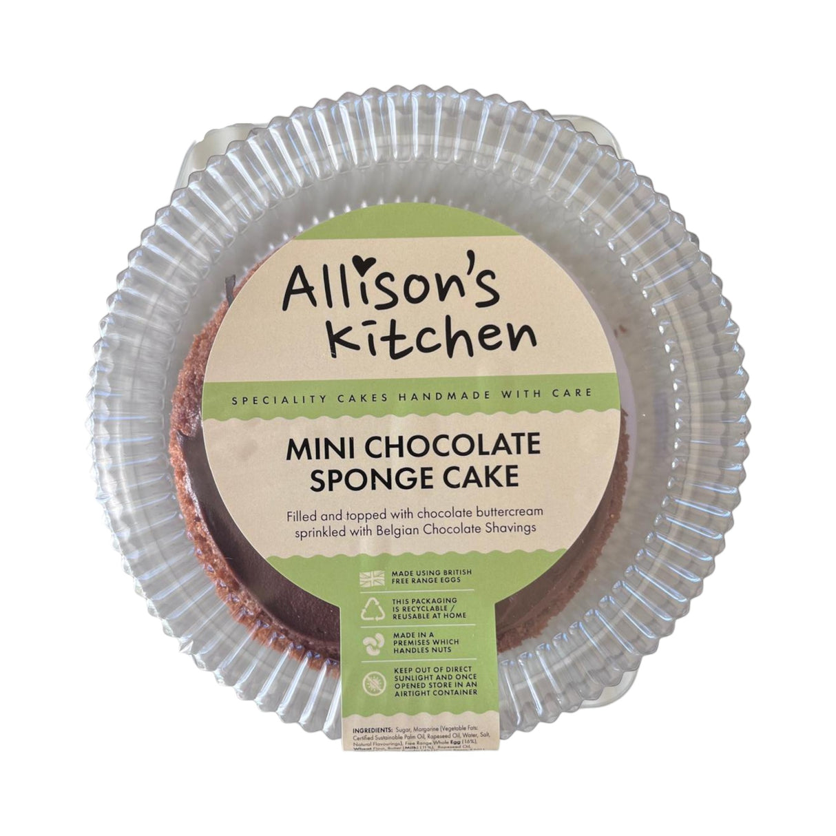 Allison's Kitchen Mini Chocolate Sponge Cake