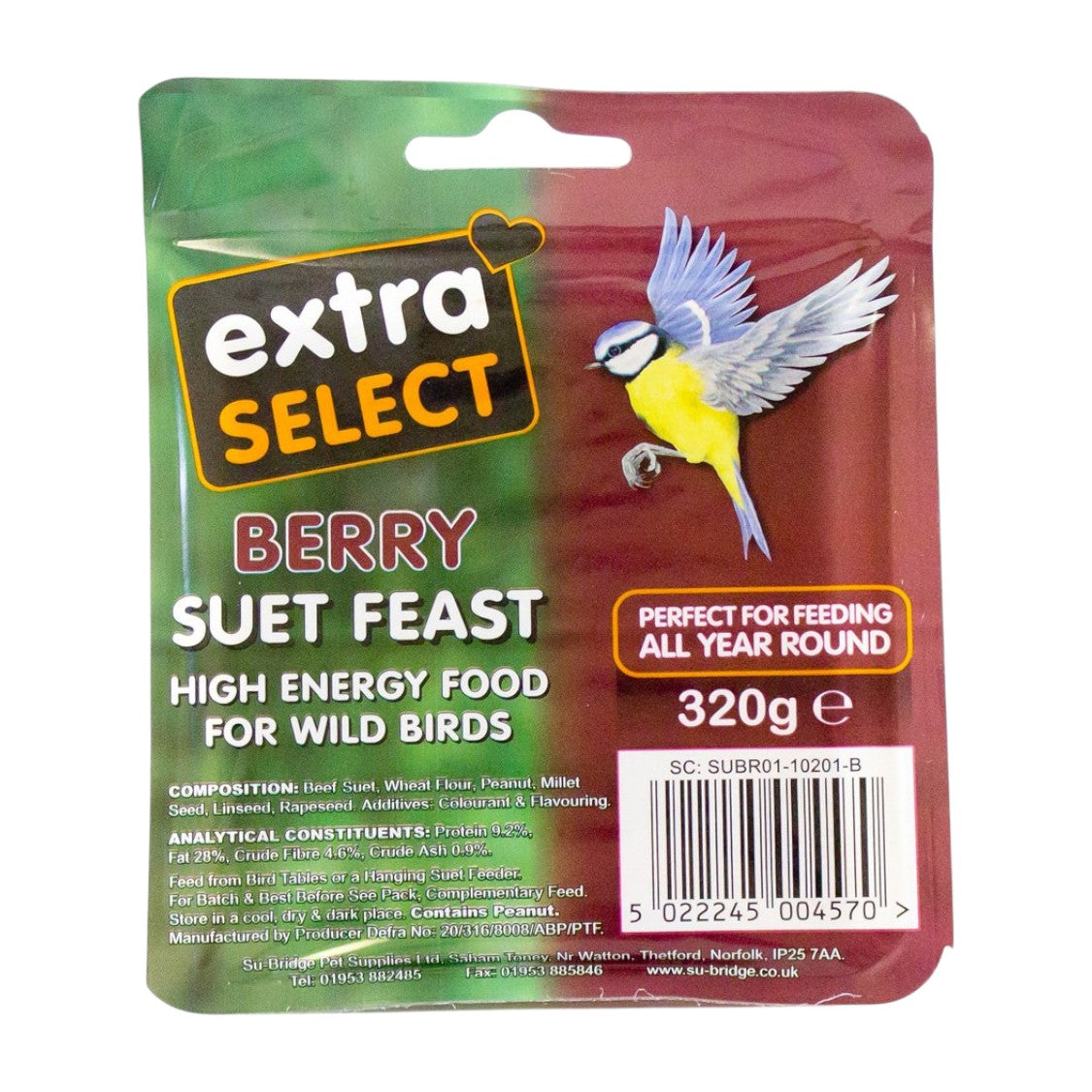 Su Bridge - Extra Select Suet Blocks Berry (320g)