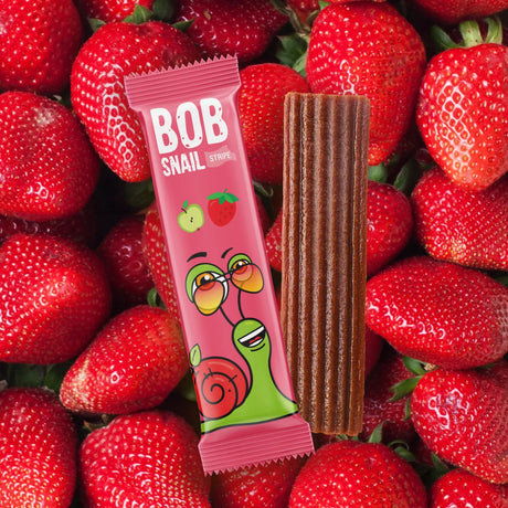 Bob Snail - Fruit Stripes Apple-Strawberry (84g)