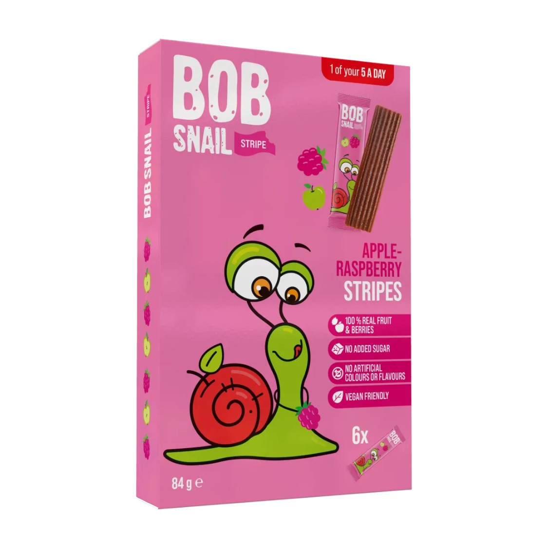 Bob Snail - Fruit Stripes Apple-Raspberry (84g)